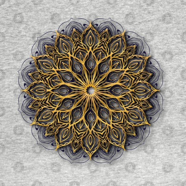 Luxury golden mandala by Mako Design 